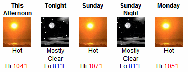 Forecast for excessive heat in DFW